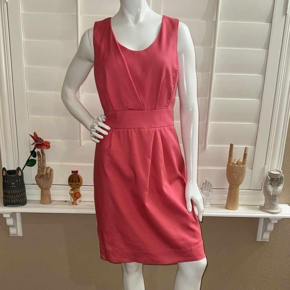 J. Crew Sleeveless Sheath Dress Pink